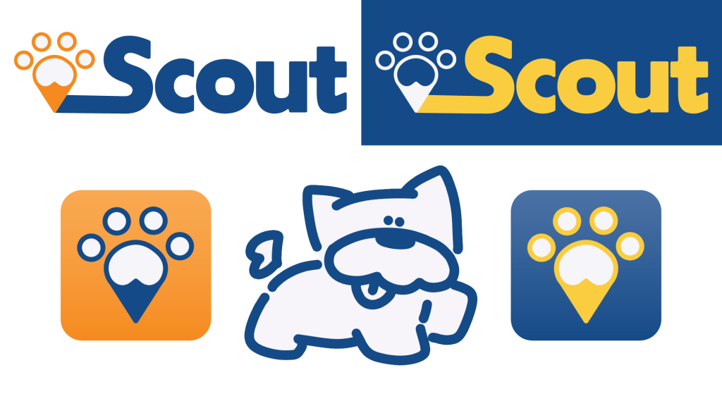 Scout Logos, app icons, and dog
